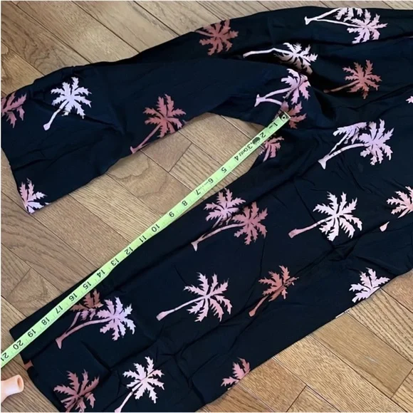 NWT Modcloth x Sugarhill Feeling the Breeze Black Palm Jumpsuit - Picture 11 of 14